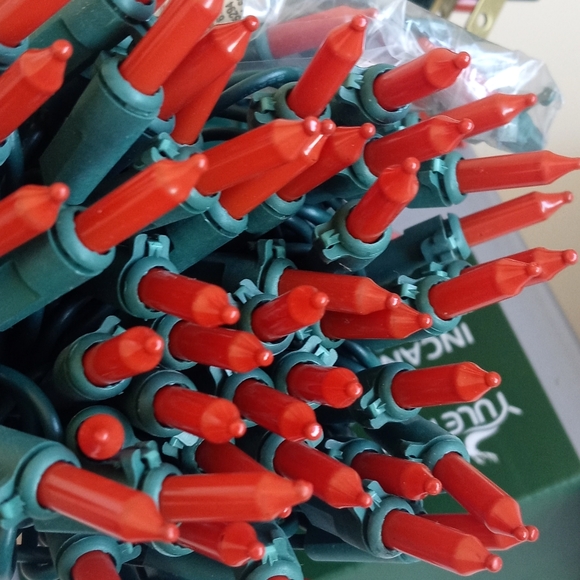 2 Sets of Orange Incandescent String Mini Light Sets Indoor / Outdoor 400 Lights - Picture 14 of 16